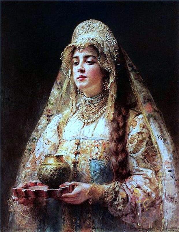Маковский К.Е. Чарка меду. 1910. Маковский К.Е. Чарка меду. 1910.