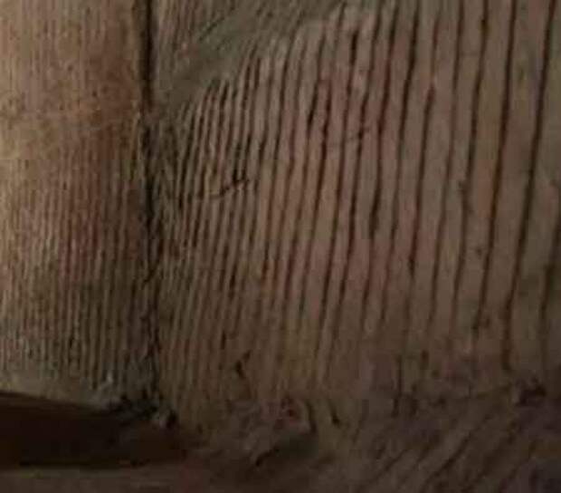 Грот в Китае. След горнопроходческой фрезы
