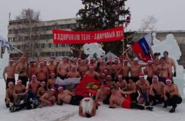 В Невьянске прошел полуголый забег