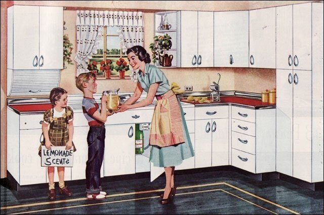 Образцовые кухни из Америки 1940-х