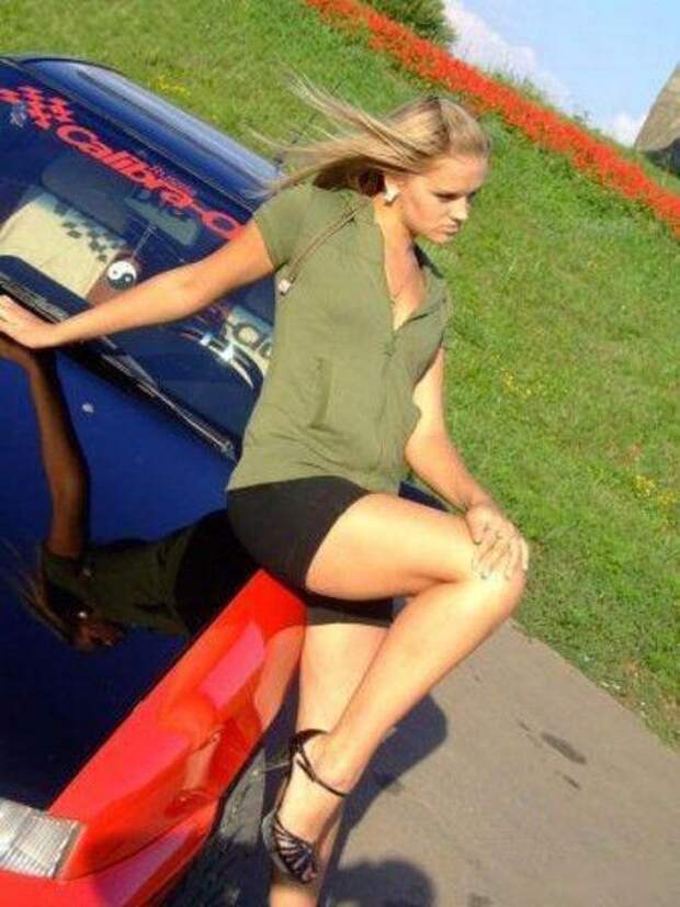 Авто девушки из России (55 фото) 