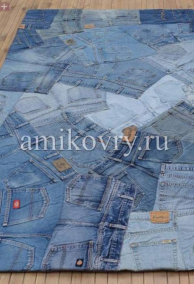 Ковры из старых джинсов Jeans Pocket Rug AMIKOVRY (подборка)