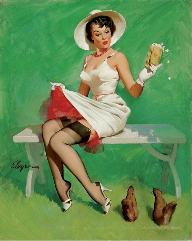 Pin-up — художник Джил Элвгрен