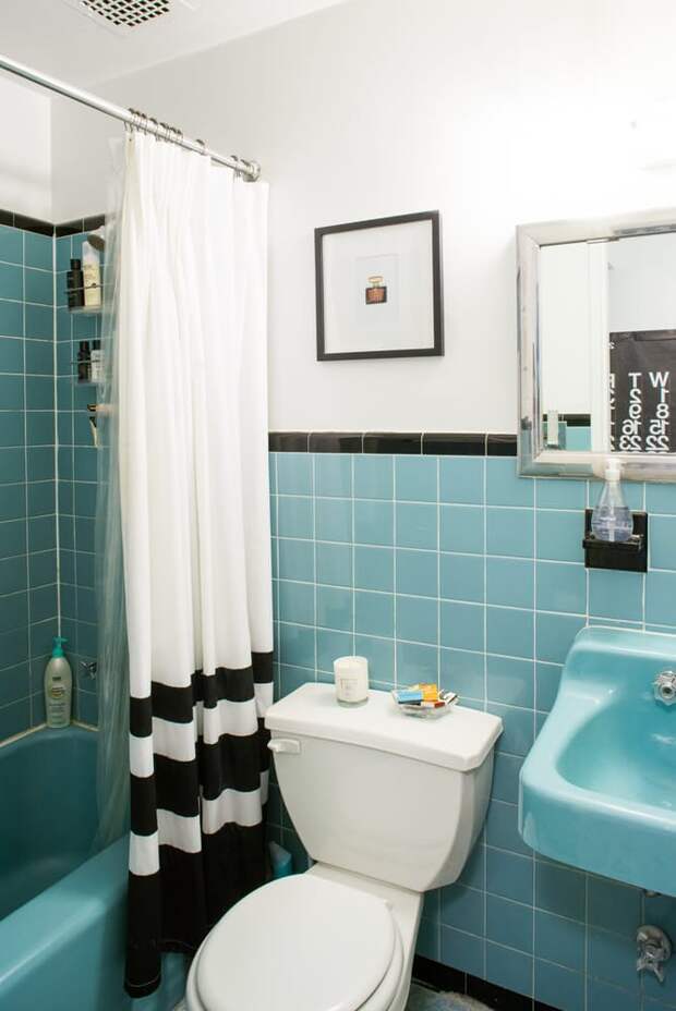 Нестандартная планировка квартиры: стильная ванная