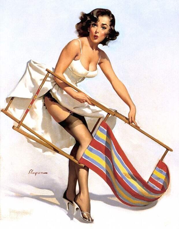 Pin-up — художник Джил Элвгрен
