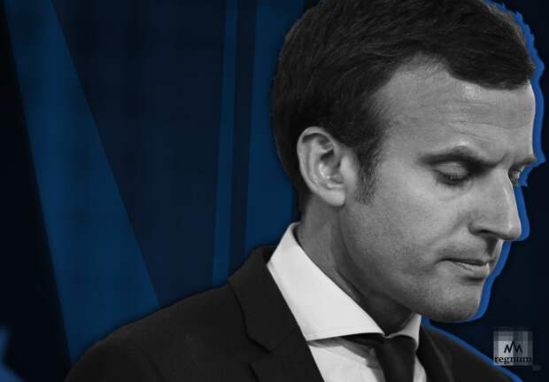 Макрон скрыл за темными очками налившийся кровью глаз