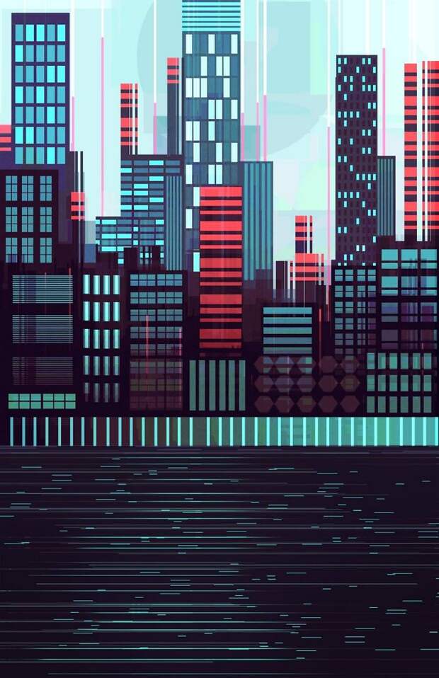 Geometric Land And Cityscapes
