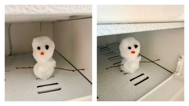 Перенесенный снеговик / Фото: