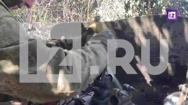 Артиллеристы уничтожили из орудия "Рапира" миномет боевиков ВСУ в зоне СВО