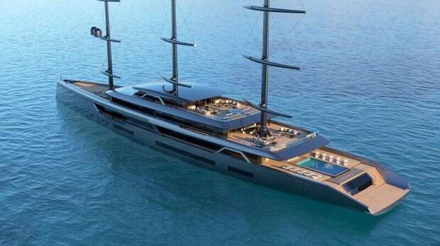 Dixon Yacht Design представляет концепт 100-метрового парусника Juno