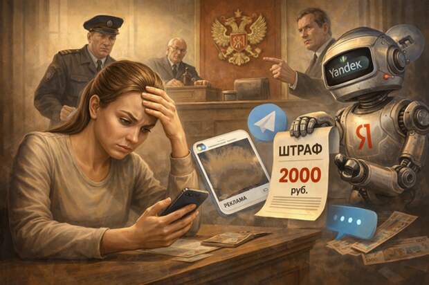 «Надо оштрафовать? Оштрафуем»: журналистку наказали за рекламу, которую разместил бот «Яндекса» на её telegram-канале