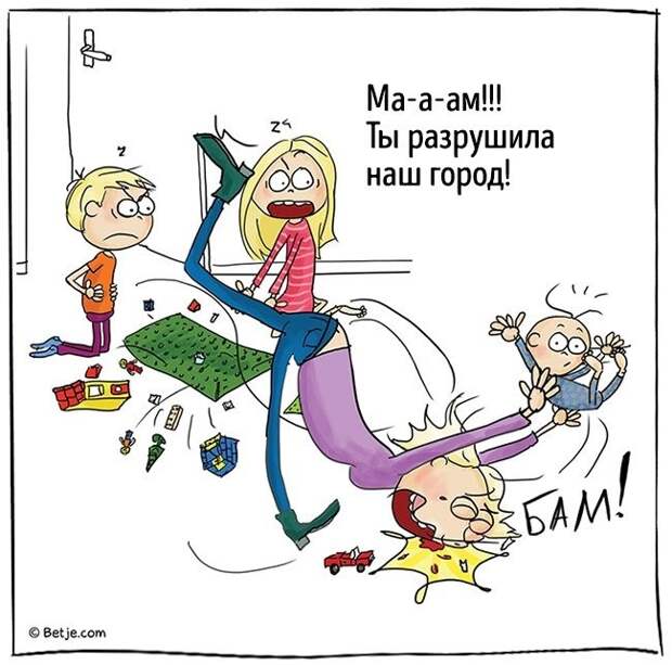 Родительские будни в комиксах Элизабет Тон (16 картинок)