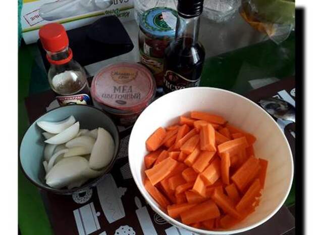 Морковь глазированная с медом и бальзамическим уксусом recipe step 1 photo