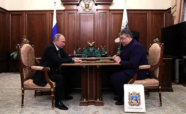 Рабочая встреча с губернатором Ставропольского края Владимиром Владимировым