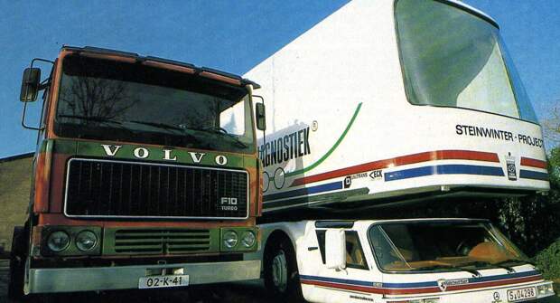 Тягач нестандартной формы из Германии — разработка 1980 годов