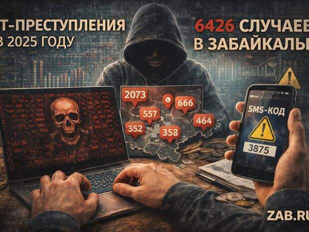В Забайкалье за год зарегистрировано 6426 IT-преступлений
