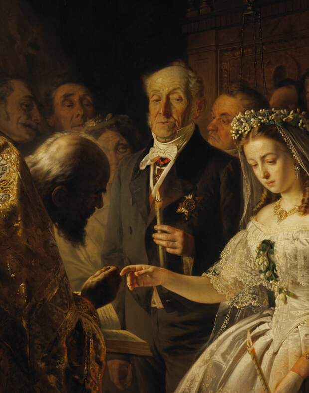 Картина «Неравный брак»: как сложилась судьба юной невесты