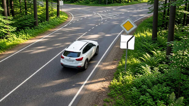 ГАИ разъяснила, когда на главной дороге обязательно включать поворотник