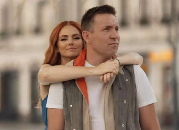 Лена Катина с мужем