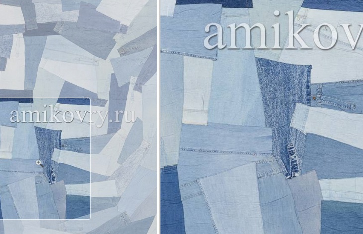 Ковры из старых джинсов Jeans Pocket Rug AMIKOVRY (подборка)