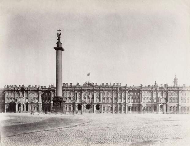 Зимний дворец и Александровская колонна. 1870