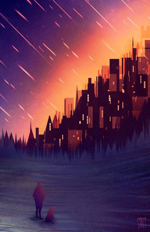 Geometric Land And Cityscapes
