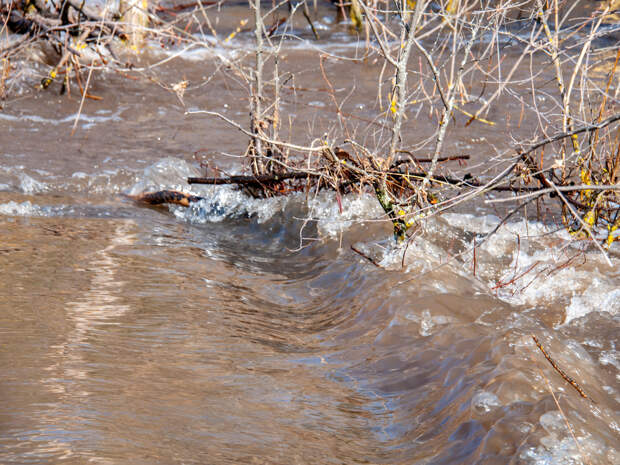 Затоплены дороги к двум деревням Смоленской области – до домов вода не добралась