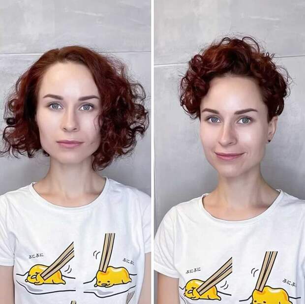 Парикмахер стильно преображает женщин, делая им короткие стрижки