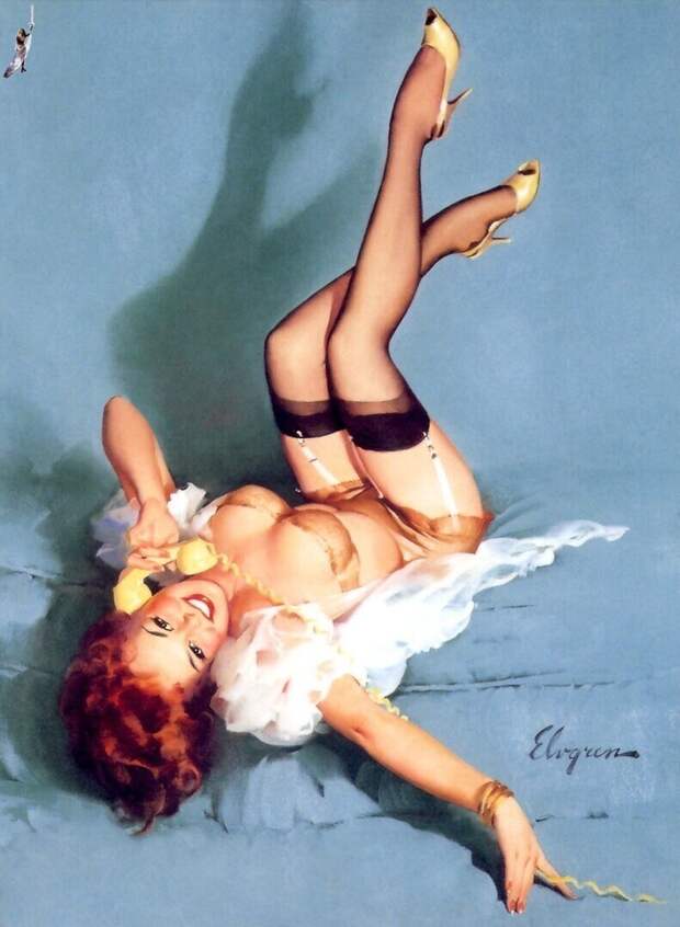 Pin-up — художник Джил Элвгрен