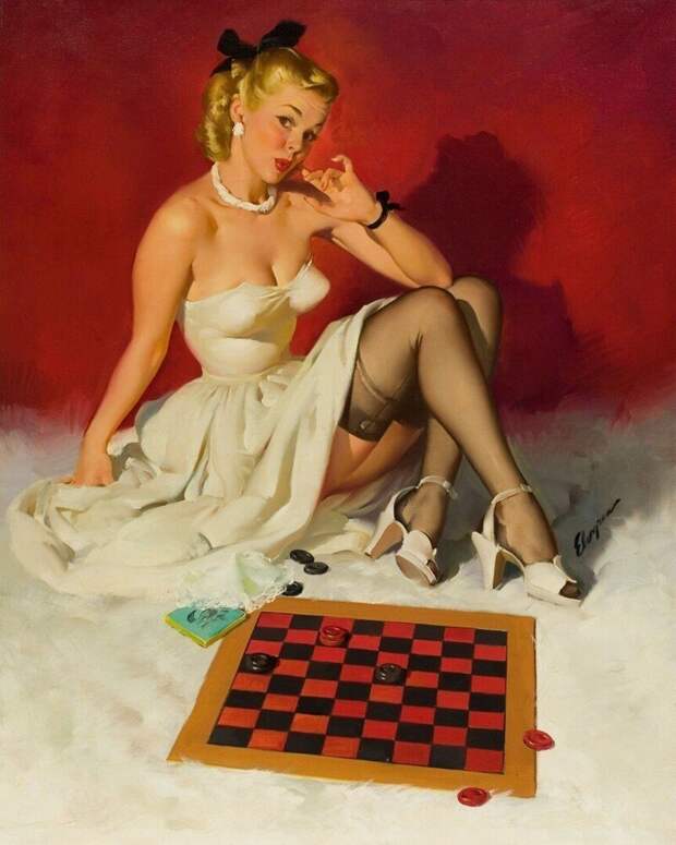 Яркие pin-up работы от художника Джила Элвгрена