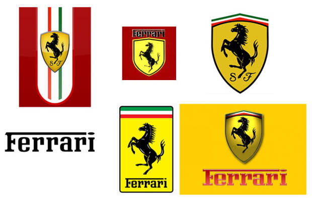 История логотипов Феррари (Ferrari logos)