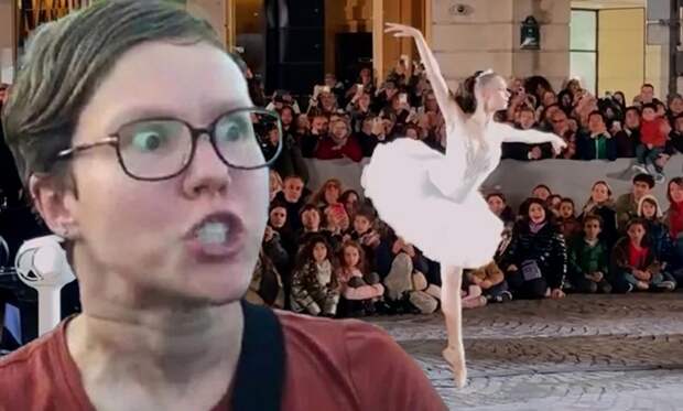 Украинцев порвало от злости: в Париже, прямо на улице балерина станцевала под музыку Чайковского