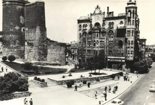 Архитектурный памятник и дом отдыха КГБ. Азербайджан, Баку, 1970 год.