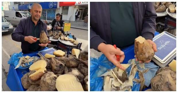 Турецкая традиция: свежая сахарная свёкла на улицах вместо фруктов