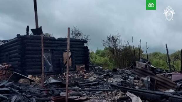 Кадры из дома под Томском, где при пожаре погибли семь человек