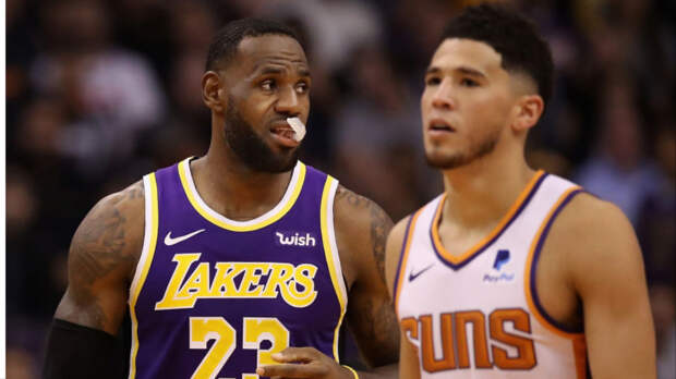 Devin Booker and LeBron James Lakers 