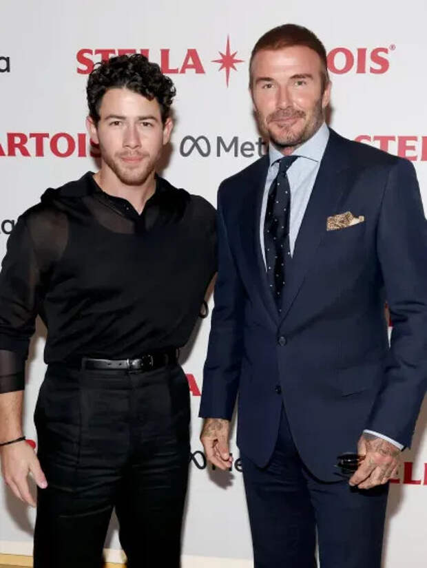 Ник Джонас и Дэвид Бекхэм