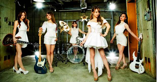 Японские девушки любят тяжелый рок 5.0! Все в белом, как ангелы - группа Lovebites