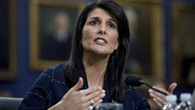 Постоянный представитель США при ООН Никки Хейли Постоянный представитель США при ООН Никки Хейли