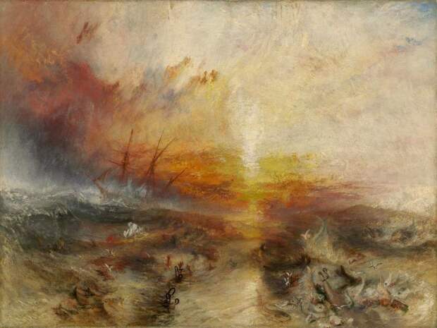 Уильям Тернер, «Корабль рабов». Картина посвящена бойне на «Зонге».