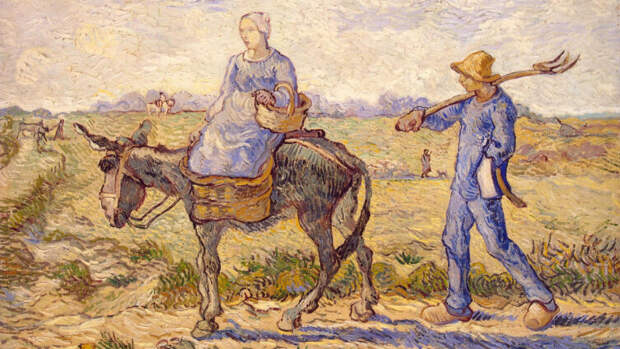 Винсент Ван Гог, «Утро. Отправление на работу (Подражание Милле)», 1890 г.