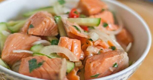 Салат из рыбы по-корейски: выглядит очень аппетитно, а вкус фантастический!