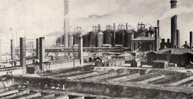 Юзовска (Донецк). Металлургический завод. 1910-е.