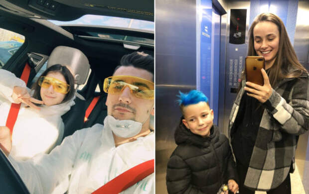 Эллерт с дочкой и Мишина с сыном Эллерт с дочкой и Мишина с сыном