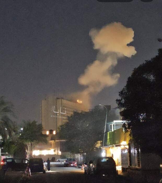 ‼️🇮🇷🇮🇶Иран атакует "зелёную зону" в Багдаде: горит представительство ЕС