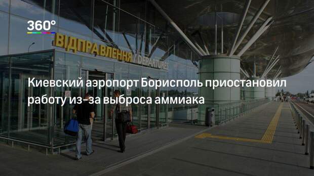 Киевский аэропорт Борисполь приостановил работу из-за выброса аммиака