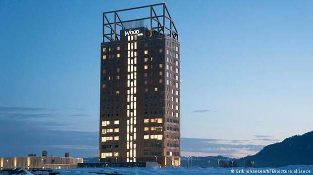 Самый высокий на планете деревянный небоскреб возвышается сегодня в норвежском Брумунддале