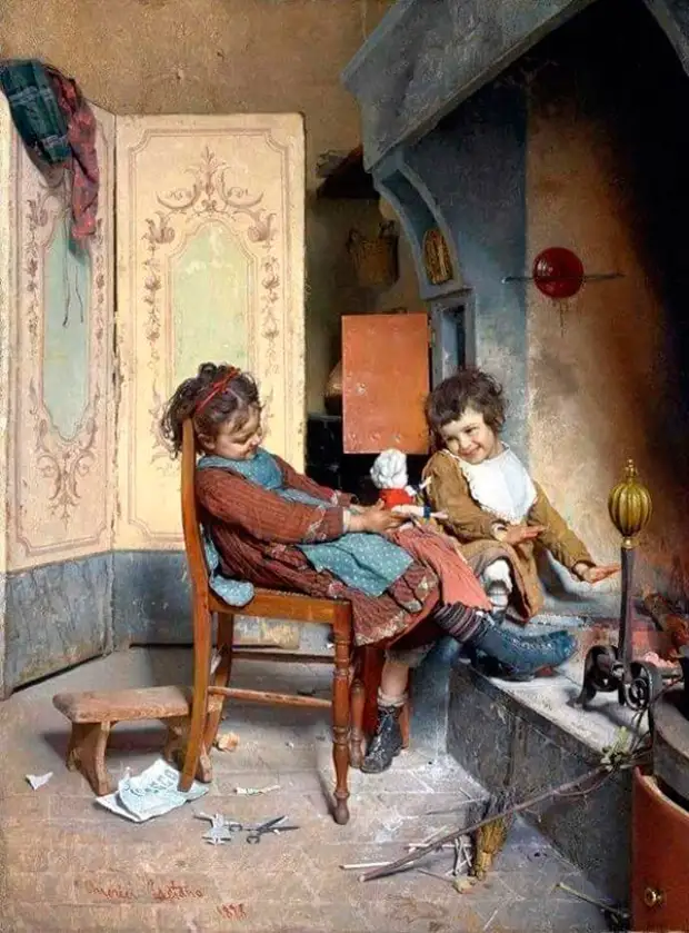 Гаэтано Чиерици (Gaetano Chierici), Дети и кукла