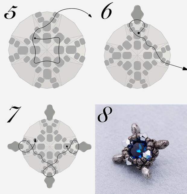 Создаем роскошное колье с кристаллами Swarovski