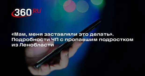 Мошенники поблагодарили мать пропавшего в Ленобласти подростка